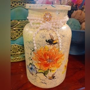Handpainted Jar Vase